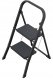 Folding stepladder K44 StandardLine / steel / 2 steps safety handle / black 4007126241726 1