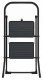 Folding stepladder K44 StandardLine / steel / 2 steps safety handle / black 4007126241726 1