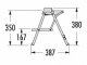 Folding step bench StepFix / terracotta / 2 steps / black 4007126368447 4