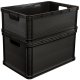 LA-KA-PE Transport box with load capacity up to 30kg Robert 60x40x32cm 64L graphite color 4052396010039 6