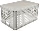 Transport basket with load capacity up to 60kg Robert 60x40x32cm 64L grey 4052396083149 6