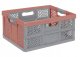 Folding box with load capacity up to 30kg Lea 48 5x35x23 5cm 32L red 4052396086782 1