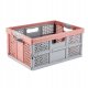 Folding box with load capacity up to 30kg Lea 48 5x35x23 5cm 32L red 4052396086782 1