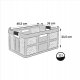 Folding box with load capacity up to 30kg Lea 48 5x35x23 5cm 32L red 4052396086782 2