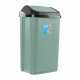 Waste bin with swivel lid 25L Swantje 33 5x25 5x53 5cm green 4052396104721 2