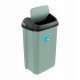 Waste bin with swivel lid 25L Swantje 33 5x25 5x53 5cm green 4052396104721 5