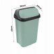 Waste bin with rotating lid 25L Rasmus 34x26x54cm green 4052396104646 7