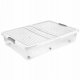 LA-KA-PE Box with lid on wheels underbed box Leo 77x58x16 cm 53L transparent 4052396109764 1