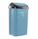 Waste bin with swivel lid 10L Swantje 25 5x19x38cm blue 4052396104714 4