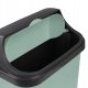 Waste bin with rotating lid 50L Rasmus 39x29 5x67 5cm green 4052396104660 4
