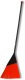 Street broom with a flat brush, orange 4751016270043 1