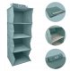 Hanging organizer with 4 shelves 30x30x80cm Mint 8000303317739 9
