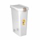 Container with wheels for storing pet food 15kg 40L 45x27x61cm transparent/white 8003507985001 1