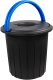 Waste bin Ecosolution 25L 37 5x37 5x39cm dark grey/blue 8009115042747 1