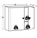 TATAY Horizontal bathroom cabinet provides 5