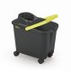 Bucket 14L with push-button on wheels, grey 8411287300264 1