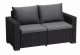 Garden sofa two-seater California Sofa gray 8711245154459 1