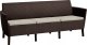 Darza three-seater sofa Salemo 3 Seater Sofa brown 8711245158204 1
