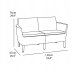 Garden sofa Salemo 2 Seater Sofa bess 8711245158174 3