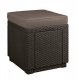 Garden chair/storage box Cube with cushion brown 8711245158372 1