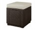 Garden chair/storage box Cube with cushion brown 8711245158372 5