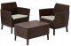 Garden furniture set Salemo Balcony Set brown 8711245158655 1