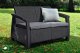 Garden sofa two-seater Corfu Love Seat gray 8711245158730 3