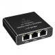 QOLTEC 52294 Rozdzielacz Splitter Ethernet mini SWITCH 1x3 RJ45 1000Mb/s USB C Aluminium 1