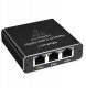 QOLTEC 52294 Rozdzielacz Splitter Ethernet mini SWITCH 1x3 RJ45 1000Mb/s USB C Aluminium 3