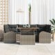 vidaXL Zestaw Sofa Ogrodowa Zestaw 7 Szary, Czarny Aluminium, Olefin 2