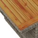 vidaXL Zestaw sofy ogrodowej Zestaw 9 Szary Rattan Rogowa sofa ogrodowa 8