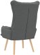 vidaXL Fotel relaksacyjny w ciemnoszarym materiale 6