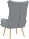 vidaXL Fotel relaksacyjny w jasnoszarym materiale 6