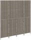 vidaXL Przegroda Pokojowa 4 Panele Składana Szara 195x180 cm Polirattan 5