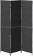 vidaXL Przesłona Pokojowa 3 Panele Składana Czarna 146x180 cm Poli Rattan 5