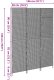 vidaXL Przesłona Pokojowa 3 Panele Składana Czarna 146x180 cm Poli Rattan 10