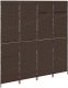 vidaXL VidaXL Przegroda Pokojowa 4 Panele Składana Brązowa 195x180 cm z Polirattanu 4