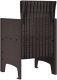 vidaXL Fotele ogrodowe 4 szt. Brązowy z polirattanu 7
