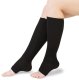 Podkolanówki uciskowe zapinane na zamek czarne XXL 2 szt 1