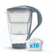 Szklany dzbanek Dafi CRYSTAL LED stalowy 10xUnimax 1
