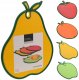 Kolorowa deska kuchenna do krojenia 30x28x8cm Plastikowa w kształtach owoców 1