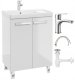 Zestaw łazienkowy szafka z umywalką 80x60 + bateria syfon korek click-clack Bonita 1