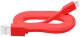 66-066# Przyłącze usb a - micro b 1,0m czerwone flat 2