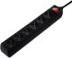 Hama Power Strip  6 rozetes  3 m  melna - Pagarinatajs 1