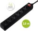 Hama Power Strip  6 rozetes  3 m  melna - Pagarinatajs 1