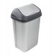 Atkritumu spainis ar grozamu vaku 50L Swantje 38 5x29x66cm gaisa sudraba krasa 4001515308953 3