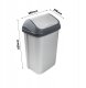 Atkritumu spainis ar grozamu vaku 50L Swantje 38 5x29x66cm gaisa sudraba krasa 4001515308953 4