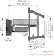 Vogel's Elite Full-Motion  55 - 100"  maksimalais svars 75 kg  melna 2