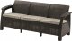 Darza divans trisvietigs Corfu Love Seat Max bruns 8711245158297 1