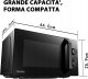 Microwave oven  volume 20L  mechanical control  800W  5 power levels  LED lighting  defrosting  cooking end signal  black 3